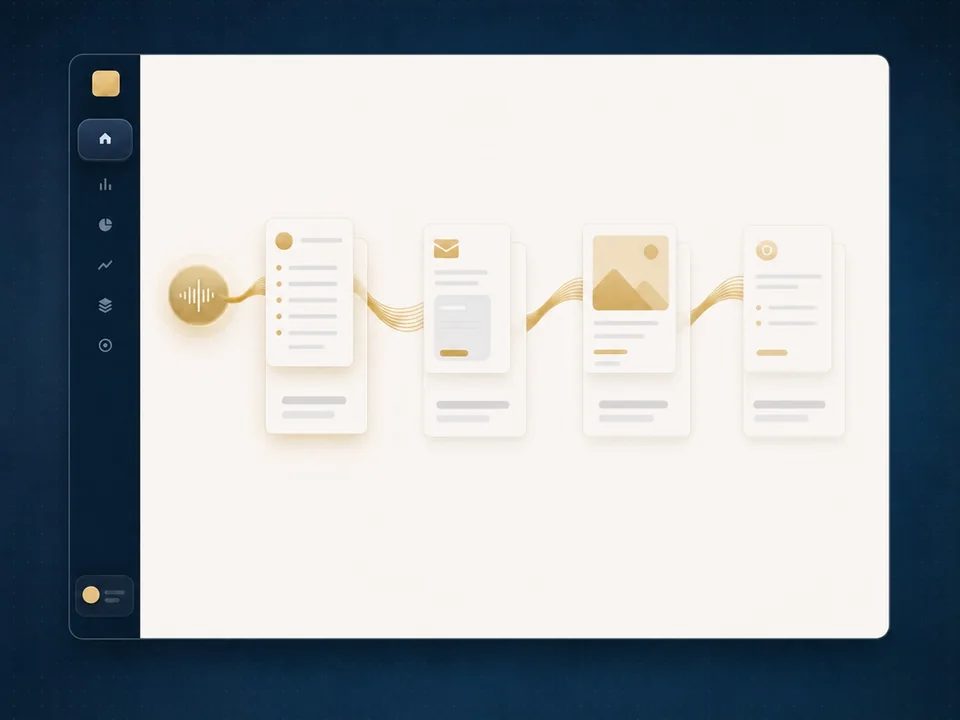 A voice note expanding into a complete campaign